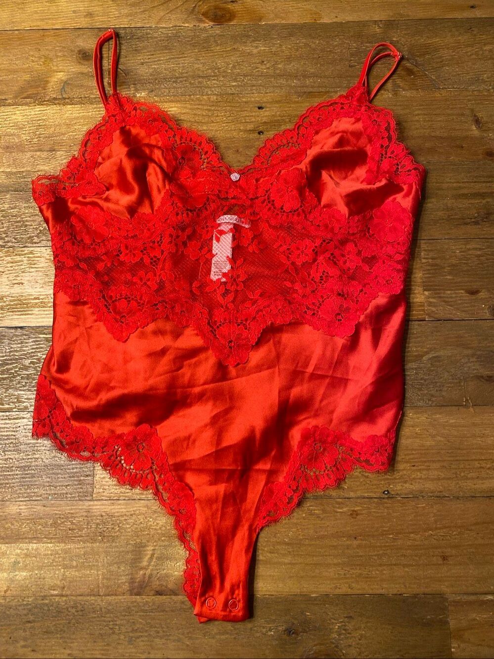 Victoria’s Secret M lace red NWT lingerie teddy sleepwear sexy one piece